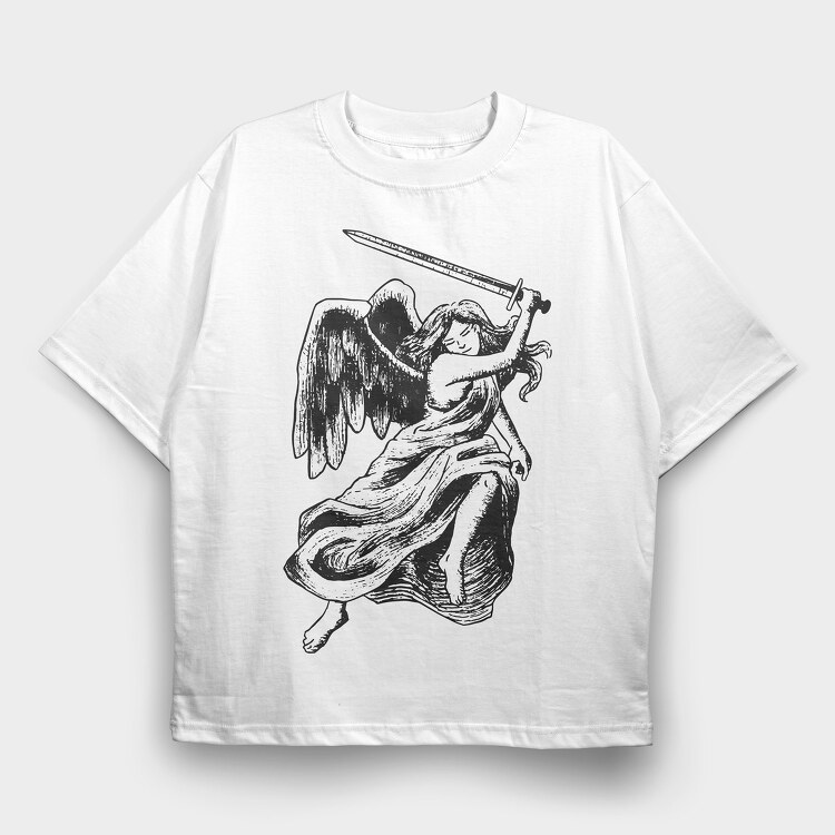 Angel Sword, Tricou Oversize Barbati (Unisex)