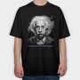 Einstein Phrase, Tricou Oversize Barbati (Unisex)