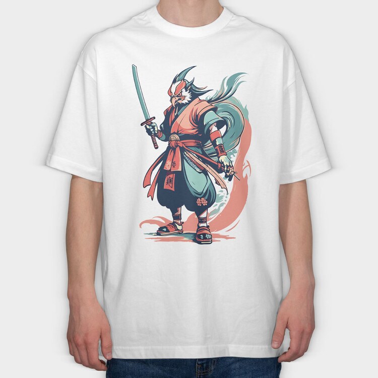 Tengu 2, Tricou Oversize Barbati (Unisex)