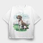 Hound Dog Mountains, Tricou Oversize Barbati (Unisex)