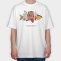 House Animal Fish, Tricou Oversize Barbati (Unisex)