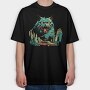 Catzilla 2, Tricou Oversize Barbati (Unisex)