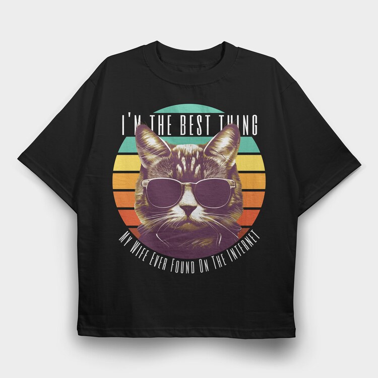 The Best Thing Cat, Tricou Oversize Barbati (Unisex)