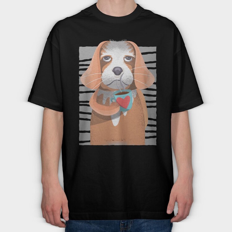 Cavalier King Charles, Tricou Oversize Barbati (Unisex)