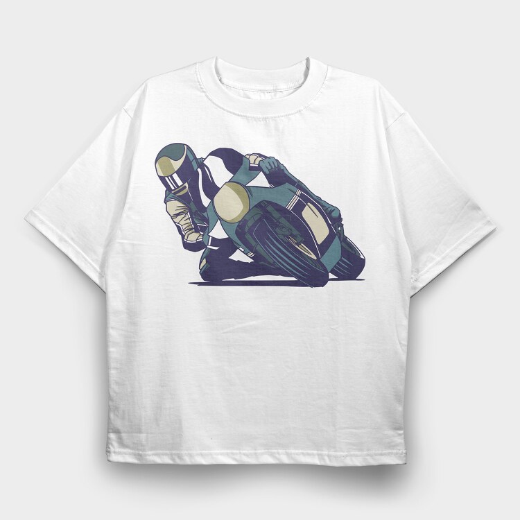Motorbike, Tricou Oversize Barbati (Unisex)