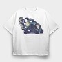 Motorbike, Tricou Oversize Barbati (Unisex)