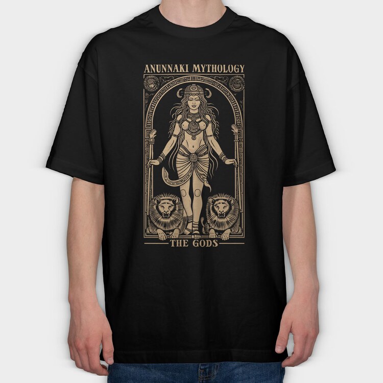 Annunaki Mythology the Gods, Tricou Oversize Barbati (Unisex)