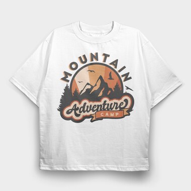 Mountain Adventure Camp, Tricou Oversize Barbati (Unisex)