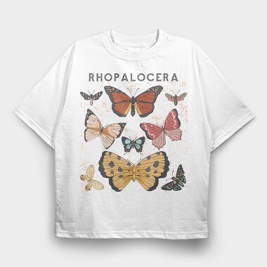 Rhopalocera, Tricou Oversize Barbati (Unisex)