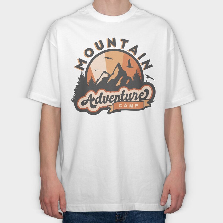Mountain Adventure Camp, Tricou Oversize Barbati (Unisex)