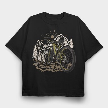 Mountain Bike, Tricou Oversize Barbati (Unisex)