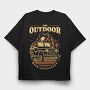 The Outdoor Club, Tricou Oversize Barbati (Unisex)