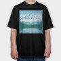 Mountain Painting, Tricou Oversize Barbati (Unisex)