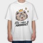 This Coffee Is Purrrfect, Tricou Oversize Barbati (Unisex)