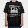 Chillin With My Snowmies, Tricou Oversize Barbati (Unisex)