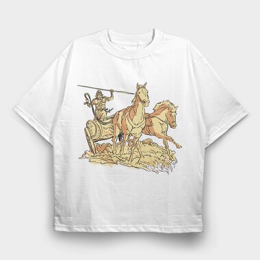 Roman Chariot, Tricou Oversize Barbati (Unisex)