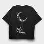 Astronaut Swinging, Tricou Oversize Barbati (Unisex)