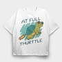 At Full Thurttle, Tricou Oversize Barbati (Unisex)