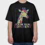 Autism Giraffe, Tricou Oversize Barbati (Unisex)