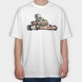 Fast Moving Kart, Tricou Oversize Barbati (Unisex)