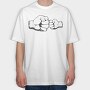 Father Son Fist, Tricou Oversize Barbati (Unisex)