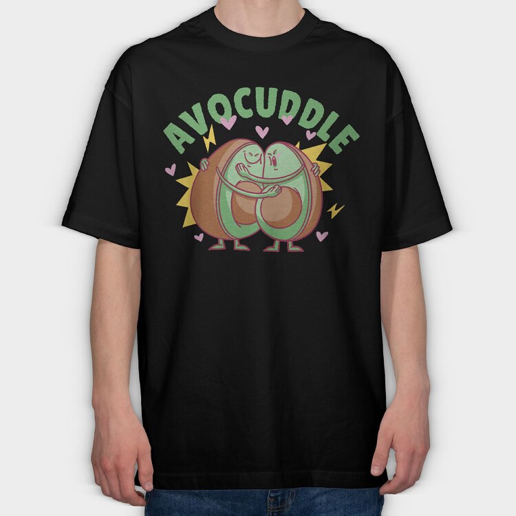Avocuddle, Tricou Oversize Barbati (Unisex)