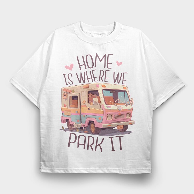 Rv Home, Tricou Oversize Barbati (Unisex)