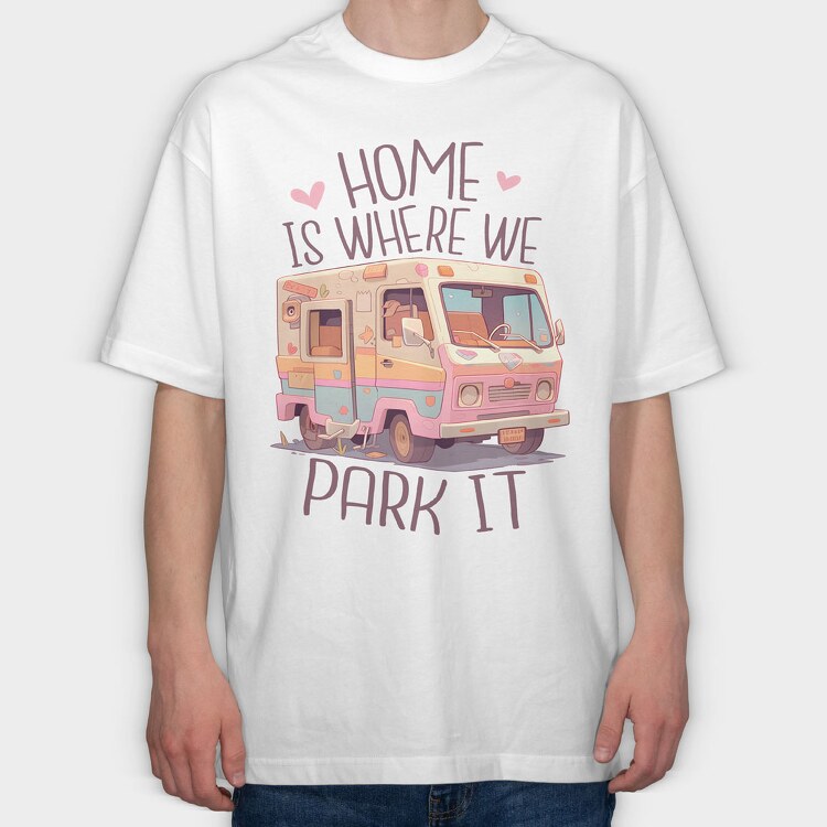 Rv Home, Tricou Oversize Barbati (Unisex)