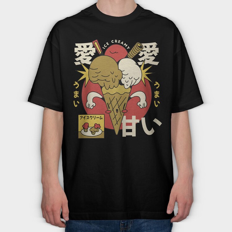 Ice Cream, Tricou Oversize Barbati (Unisex)