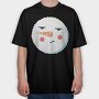 Christmas Snowman Faces 9, Tricou Oversize Barbati (Unisex)