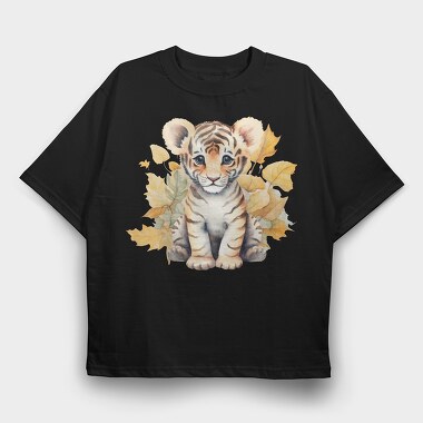 Baby Tiger, Tricou Oversize Barbati (Unisex)