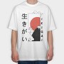 Ikigai, Tricou Oversize Barbati (Unisex)
