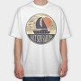Salt Sun Sailing Boat, Tricou Oversize Barbati (Unisex)