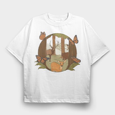 In the Woods, Tricou Oversize Barbati (Unisex)