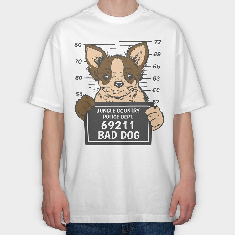 Bad Dog 2, Tricou Oversize Barbati (Unisex)