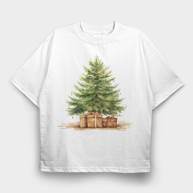 Christmas Tree Old, Tricou Oversize Barbati (Unisex)