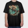 Fish Ornament, Tricou Oversize Barbati (Unisex)