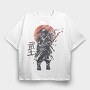 Samurai Grunge, Tricou Oversize Barbati (Unisex)