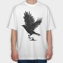 Ink Crow, Tricou Oversize Barbati (Unisex)