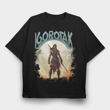 Native Warrior, Tricou Oversize Barbati (Unisex)