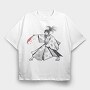 Samurai Woman Finisher, Tricou Oversize Barbati (Unisex)