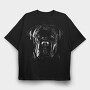 Italian Cane Portrait, Tricou Oversize Barbati (Unisex)