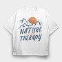 Nature Is My Therapy, Tricou Oversize Barbati (Unisex)