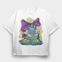 Trippy Wizard, Tricou Oversize Barbati (Unisex)