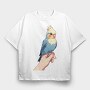 Cockatiel Finger, Tricou Oversize Barbati (Unisex)