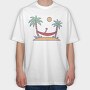 Beach Relax, Tricou Oversize Barbati (Unisex)