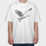 Flying Seagull 2, Tricou Oversize Barbati (Unisex)