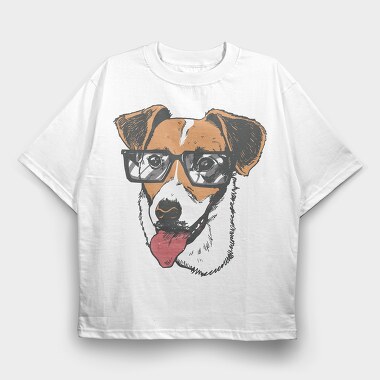 Jack Russell Terrier Sunglasses, Tricou Oversize Barbati (Unisex)