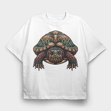 Turtle 2, Tricou Oversize Barbati (Unisex)