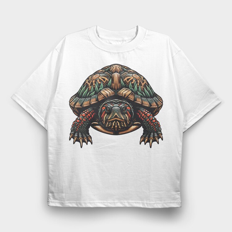 Turtle 2, Tricou Oversize Barbati (Unisex)
